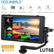 FEELWORLD LUT6E 6 inch 1600nit HDMI Field Video Monitor Touch Screen 3D LUT NEW