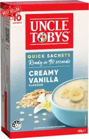 Oats Quick Sachets Creamy Vanilla, 10 Sachets