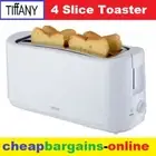 4 SLICE TOASTER TIFFANY AUTOMATIC ANTI JAM TOASTER KITCHEN APPLIANCE 7 SETTINGS