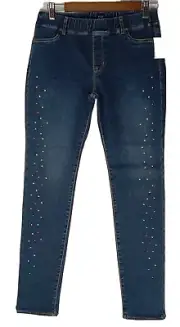 Gap Girls Jegging 14 Plus Jean Regular High Stretch Rainbow Sequins