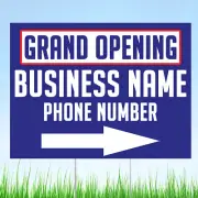Grand Opening Custom Yard Sign, Custom Business Sign