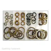 90 Assorted Box of Bonded Seals Imperial BSP Dowty Washers