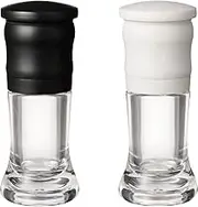 Kyocera Mill, 1.4 fl oz (40 ml), Set of 2, Ceramic Salt & Pepper, Crystal Salt, Rock Salt, Pepper, Spices, Japanese Pepper, Seasoning Container, Roughness Adjustment, Decomposition Cleaning, CM-10-2P