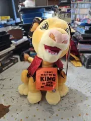DISNEY Gemmy Halloween LION KING SIMBA Scoots Swivels Sings NWT!