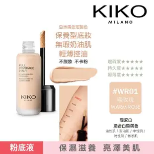 【KIKO MILANO】完美無瑕粉底液 25ml 三色任選(遮瑕霜/遮瑕膏/眼影底霜/底妝/BB霜/CC霜/妝前乳)