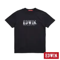 在飛比找蝦皮購物優惠-edwin漸層logo 黑色 短袖T恤 二手