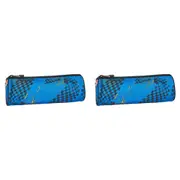 2x Lego Round Pencil Roll Case Holder Storage Stationery City Go Big 23x8cm