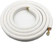 1/4'' 3/8'' Insulated Pipe Air Conditioner Conditioning Fitting Twin Pair Coil Split Tube Water Pipe 5 Meters