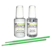 Paint Set Suitable for Citroen,Color Number: Kwf Opal White + Clearcoat,2x 20ml