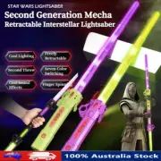 LED Lightsaber Stretchable Composable Laser Sword Boy Toy Cosplay Play Kid Gift