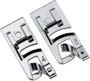 Narrow Rolled Hem Sewing Machine Presser Foot Set (4mm and 6mm)- Fits All Low Shank Snap-On Singer, Brother, Babylock, Euro-Pro, Janome, Kenmore, White, Juki, New Home, Simplicity, Elna