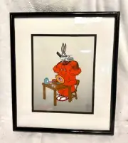 1994 Limited Edition Bugs Bunny & Gassamer “Hare-Do”1615/5000 "19x16.5"