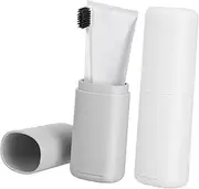 LOPUNER 2 Pcs Toothbrush Travel Case Portable Toothbrush Holder with Capacity Secure and Lightweight Travel Accessories for Clean Oral Care The Go