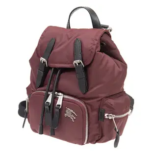 Burberry 8006717 The Rucksack 鋪棉尼龍小型斜背式軍旅 後背包 勃艮地酒紅色