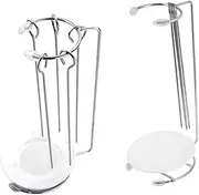 MOTHNUR 2 Sets Stainless Steel Barbecue Skewer Hanging Racks of Durable Grill Food Holders for Easy Barbecuing Includes and Skewers for Versatile Cooking and Mess Grilling