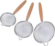 Zerodeko Stainless Steel Mesh Strainer Kit Pcs Set for Baking Cooking Juice Making and Soy Milk Filtering