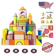 Durable Wooden Building Blocks for Kids - Fun and Educational Playtime Solution