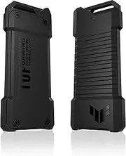 ASUS TUF Gaming A1 USB-C 3.2 Gen 2x1 SSD Enclosure (SSD case), Supports Both, M.2 NVMe PCIe and SATA interfaces, M.2 Q-Latch, MIL-STD-810H Drop Resistance, IP68 Water and dust Resistance - Black