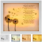 Sympathy Gift LED Memorial Shadow Box Memorial Gifts A Letter From Heaven White