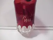 Expo 1905 Souvenir Red Ruby Glass Cream Pitcher Granger Pic-Nic Vintage