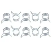 Spring Hose Clamp, 20pcs 65Mn Steel 11mm Low Pressure Air Clip, Zinc Plated