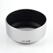 Lens Hood Shade for LH-40B Olympus M. Zuiko Digital 45mm F1.8 1:1.8 Lens Silver