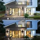 Dusk to Dawn Outdoor Light Fixture, Aluminum Modern Porch Light, Exterior Light
