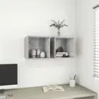 2-Piece Floating Cube Cabinet DIY Wall Mount Display Rack Storage Shelf Shelves