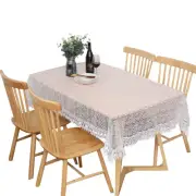 Lace Tablecloth Floral Table Cover Voile Fabric Sheer Cloth Tulle Home Decor