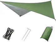 Hammock Rain Fly – Waterproof Cammping Ta,rp, Lightweight Rain Shelter | 7.55x4.59ft Waterproof Caamping Ta-rp, Tear Resistant Hammock Rain Fly, Portable Tent for, Traveling, Outdoor Adventur