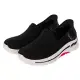 SKECHERS GO WALK ARCH FIT 女休閒鞋-黑-124888BKHP US8 黑