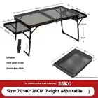Lohascamping Camping Mesh Folding MDF Table Lightweight Folding Backpacking Auxi
