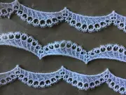 9 1/2 YDS SCALLOPED MOTHER OF PEARL METALLIC VENISE LACE EDGE