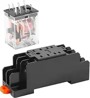 220/240V AC Coil DPDT Relay MY2NJ 8 Pin w Socket