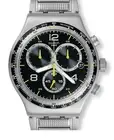NEW SWISS SWATCH IRONY NEW CHRONO YVS411G SPRINKLED WATER NEW METAL