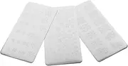 Healvian 3pcs Nail Art Transfer Templates Nail Stamping Plates French Manicure Stamps for Women