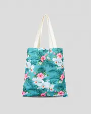 [Mooloola] Mooloola Women's Puerto Rico Canvas Eco Bag in Blue One Size Blue