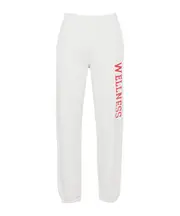 Logo pattern sweatpants XL White
