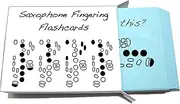 Saxophone Fingering Flashcard Set