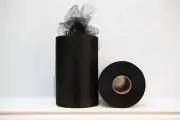 Black Tulle Roll 6"x100 Yards Tutu Tulle Fabric Wedding Decoration