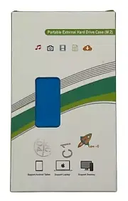 NEW Portable External Hard Drive Case (M.2) 1 TB - C1 Blue