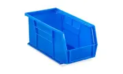 U-Line S-12415BLUE 11" X 5-1/2" X 5" Plastic Stackable Storage Bin (Case of 12)
