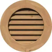 Ekena Millwork Gable Louver Vent 25" x 25" Gable Mount Intake/Exhaust Cedar