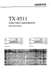 Onkyo Integra TX-8511 Receiver Owners Instruction Manual