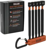 Nut Driver Set - Premium 6 Inch 5-Piece Nutsetter Bit Set with a Storage Bit Hol