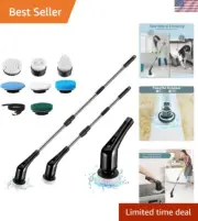 Deep Cleaning Electric Spin Scrubber - 3 Hours Fast Charging, 60-90 Min Runtime