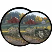 Reston Lloyd Electric Stove Burner Covers, Set of 4, Morning Run All-Over Pat...