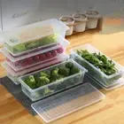 Transparent Kitchen Food Container Fridge Organizer Case Food Sorting