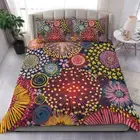 Flower Bedding Set Aborigines Doona/Duvet Cover Double Queen Single King Gift