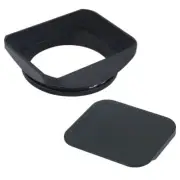 Metal Square Lens Hood w/Cap for Hasselblad XCD 45mm F/4 P Lens 62mm Screw-In